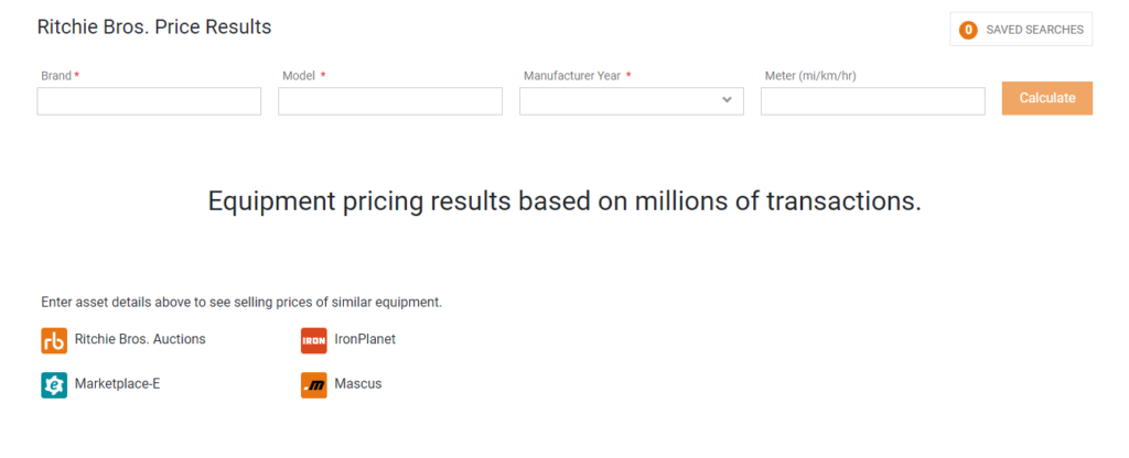 Learn the Value of Your Equipment: FREE Price Results Tool - Ritchie Bros.  Europe