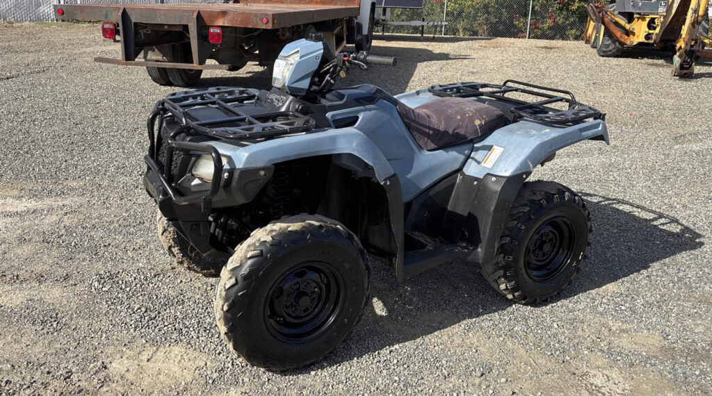 Honda ATV selling at Ritchie Bros.